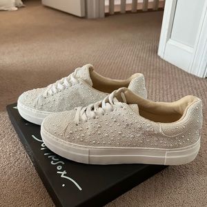 Betsy Johnson pearl sneakers size 8.5
